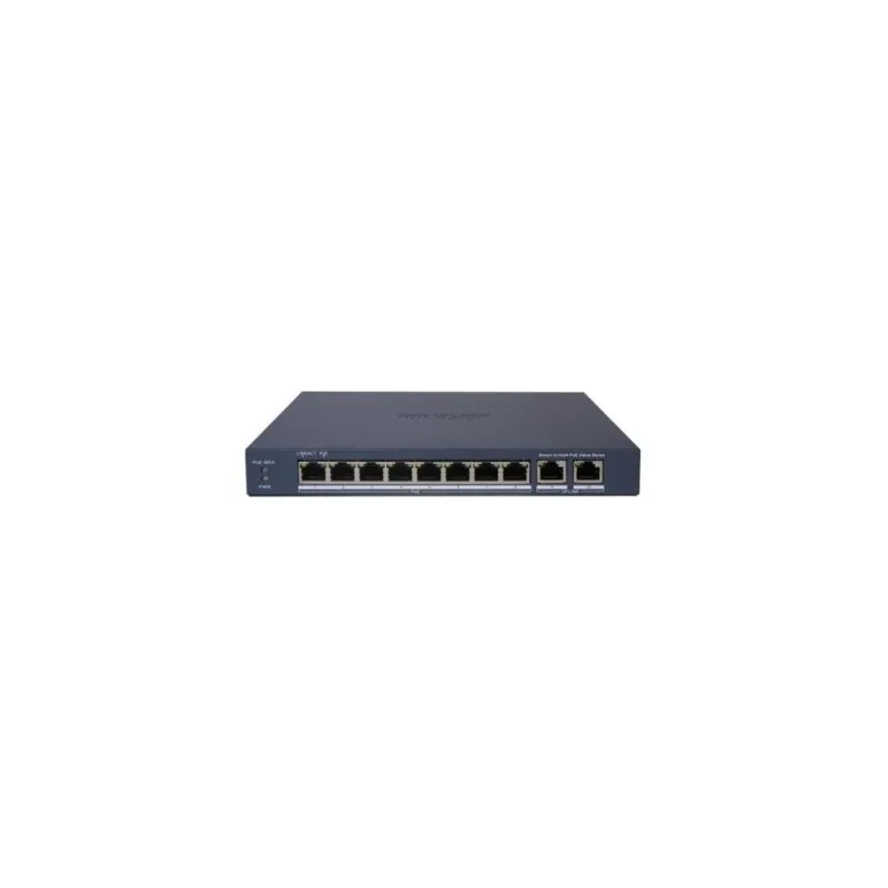 DS-3E1310P-EI/M 8 Port 10/100 8 port PoE+ 2 port uplink 60W yonetilemez switch