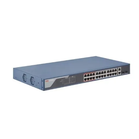 DS-3E1326P-EI 24 Port 10/100 24 port PoE 2 port gbit uplink 370W yonetilebilir switch
