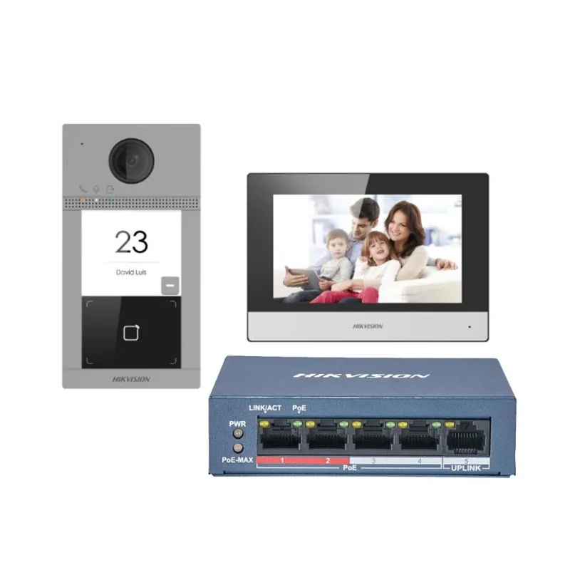 DS-KIS604-S(C) 7" Villa tip IP video intercom kit