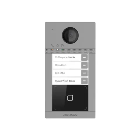 DS-KV8413-WME1(B) 4 Butonlu IP Villa Dış Kapı Paneli